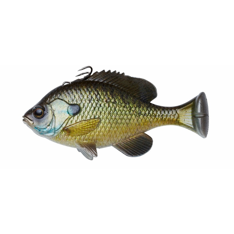 SAVAGE GEAR 3D PULSE TAIL BLUEGILL LINE THRU Pumpkinseed-Slow Sink 3OZ