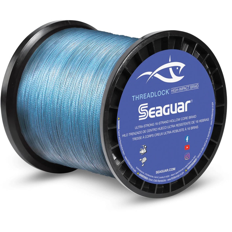 Seaguar Threadlock Braided Fishing Line Blue 2500 Yards 50 lb
