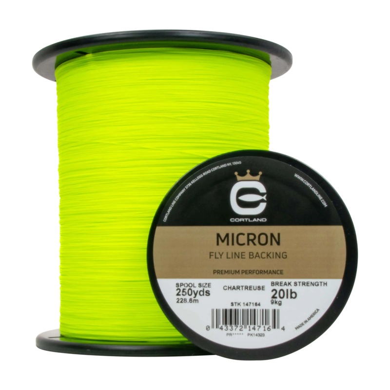 Cortland Micron Fly Line Backing White 20 lb. 100 yd.