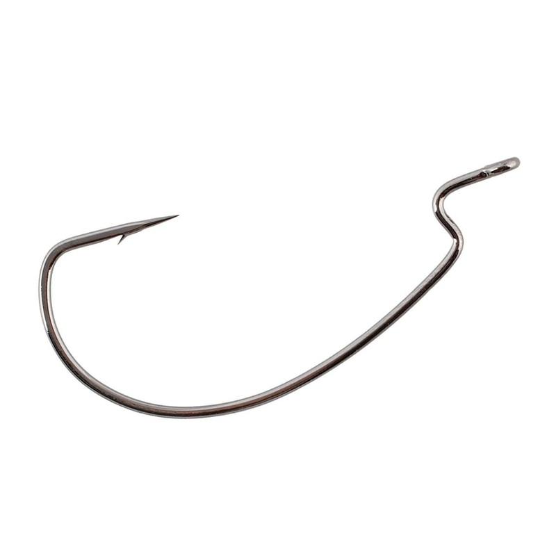 Gamakatsu Black EWG Offset Worm Hook #4 – 6 pack