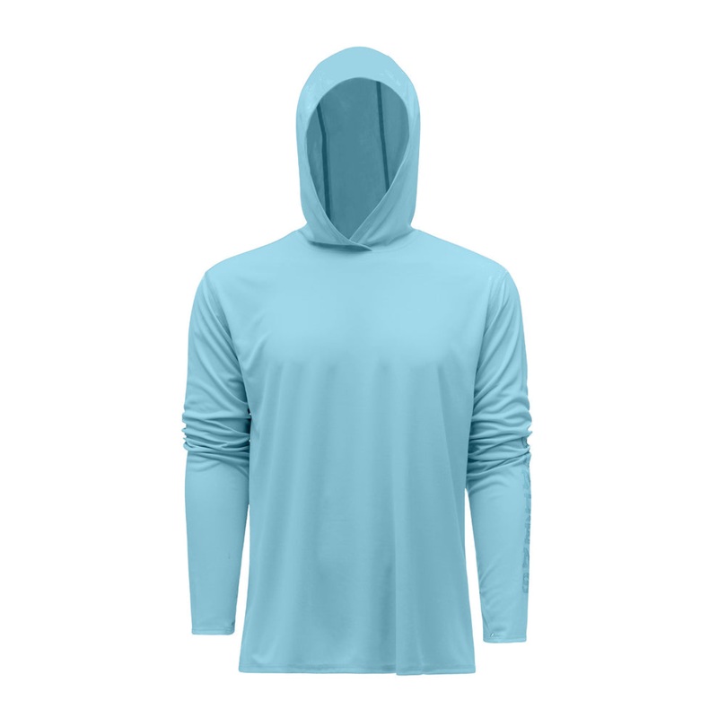 Grundens Tough Sun UV Hoodie Aquamarine M