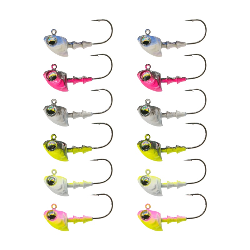 6th Sense Crappie Jig Heads Multi 1/16 oz. – #2 Hook