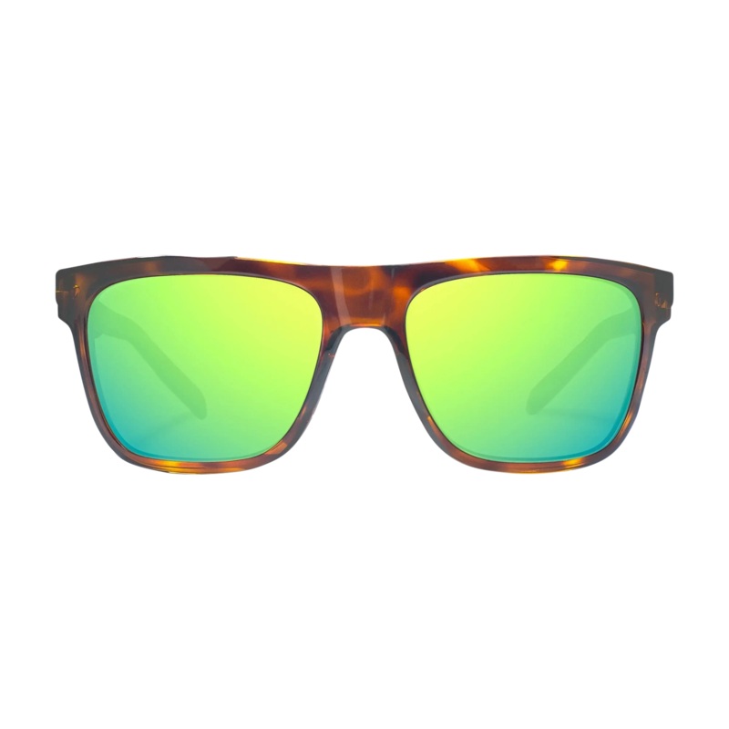 Bajio Hopedale Sunglasses Black Gloss Glass Blue Mirror