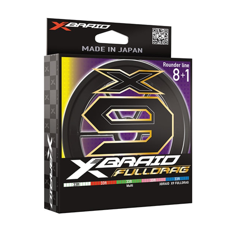 XBraid X9 Fulldrag Braided Line Multi 165yds 15