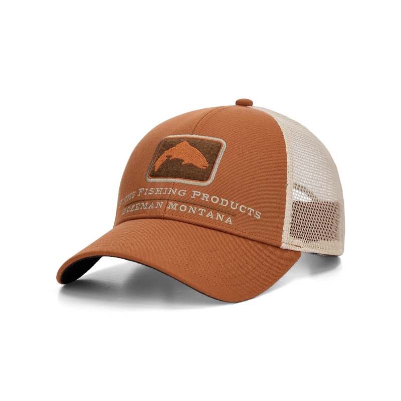 Simms Trout Icon Trucker Hat Carbon One Size