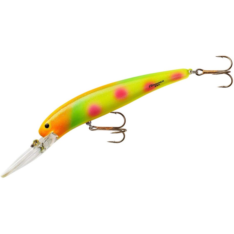 Bomber Deep Long A Minnow 25A Jerkbait/Trolling Hard Minnow Bengal Fire Tiger 4 1/2 inch – 3/4 oz