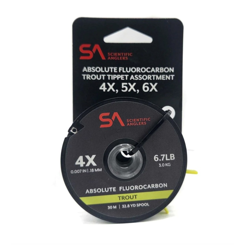 Scientific Anglers Absolute Fluorocarbon Trout Tippet Assortment – 4X-6X 4X-6X