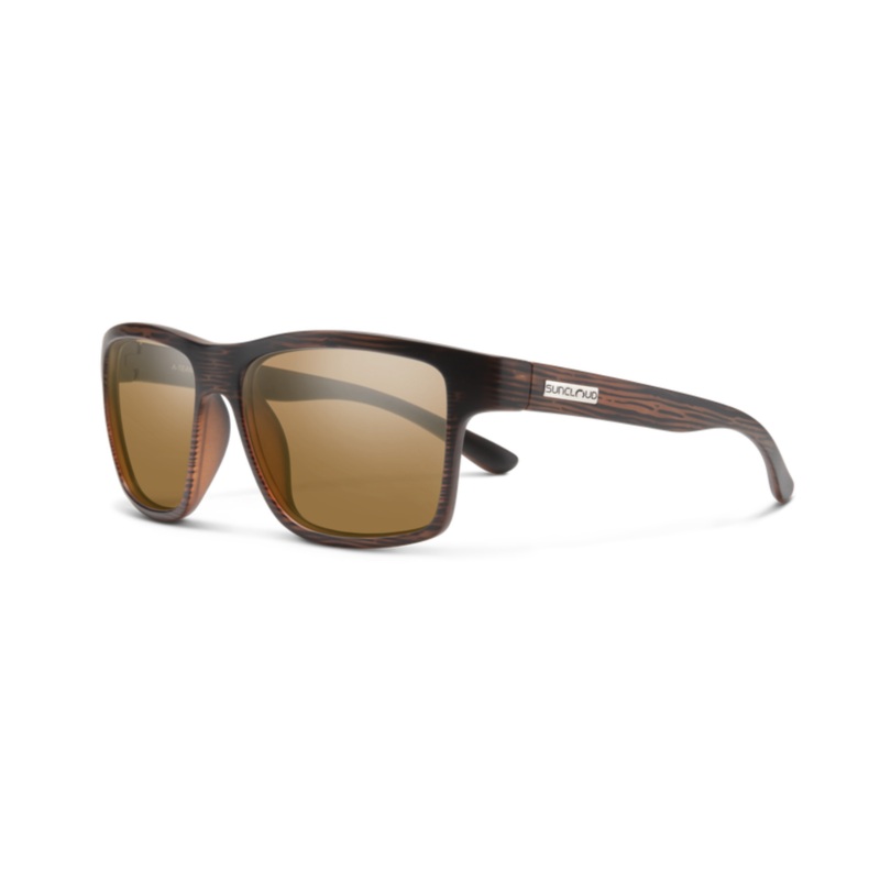 Suncloud Optics A-Team Sunglass Polarized Polycarbonate Lens Burnised Brown + Polarized Brown Lens