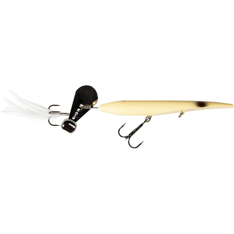 Z-Man HellraiZer Topwater Tail Blade Bait – 5 Inch Bone 5 inch
