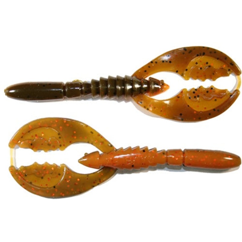 Gambler Flappy Daddy 4 1/4 inch Creature Bait 8 pack Black Blue Glitter