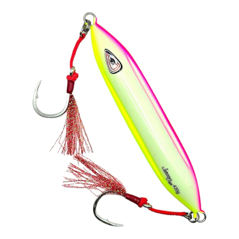JOHNNY JIGS THE RAILER SLOW PITCH JIG ALL GLOW 130G
