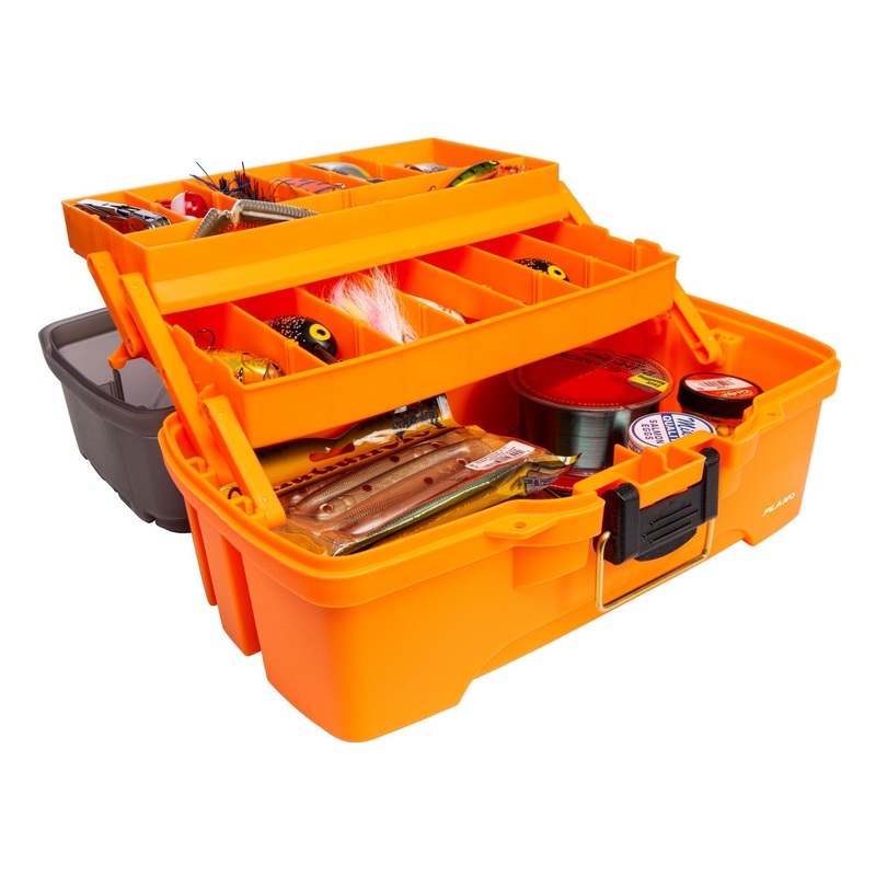 Plano Two-Tray Tackle Box Orange/Smoke