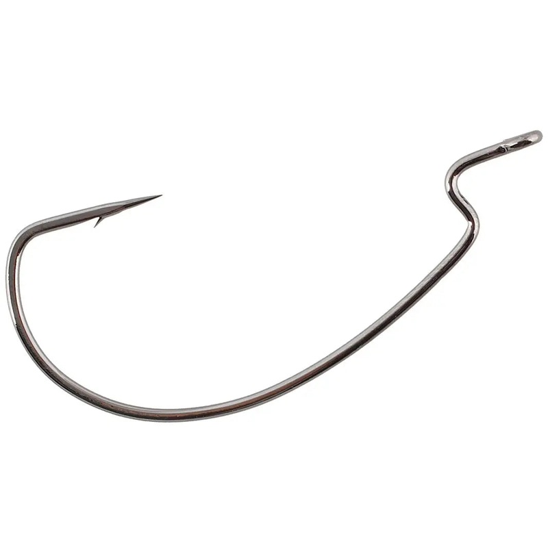 Gamakatsu Offset Shank Worm EWG Black Nickel 1/0 Black Nickel (6 Pk)