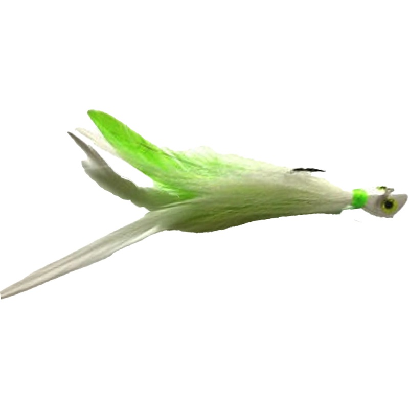 Gambler JTK Hair Jig Chartreuse White 3/8 oz