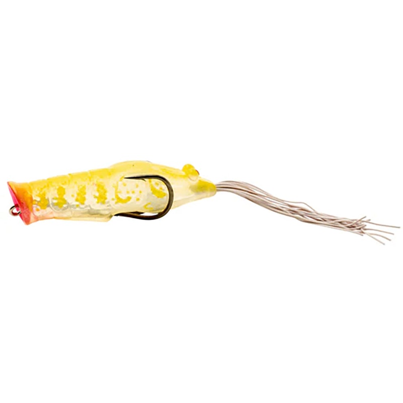 Nories Ebigaru Snagless Topwater Poppin Frog – 3 Inch Lemon Shell 3 inch