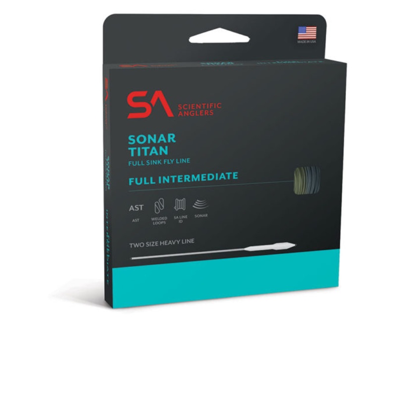 SA SONAR TITAN TAPER INTERMEDIATE / SINK 3 / SINK 5 WF-6-S TEXTURED PALE GREEN / OLIVE / CHARCOAL