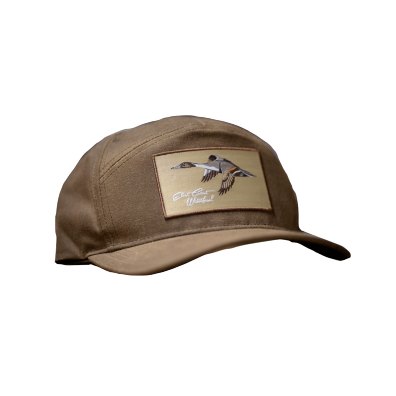 Brown 7 Panel Waxed Cotton Pintail Patch Brown