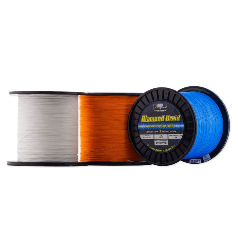 DIAMOND GEN 3 HOLLOW CORE BRAID 3000 YARDS BLUE 80LB