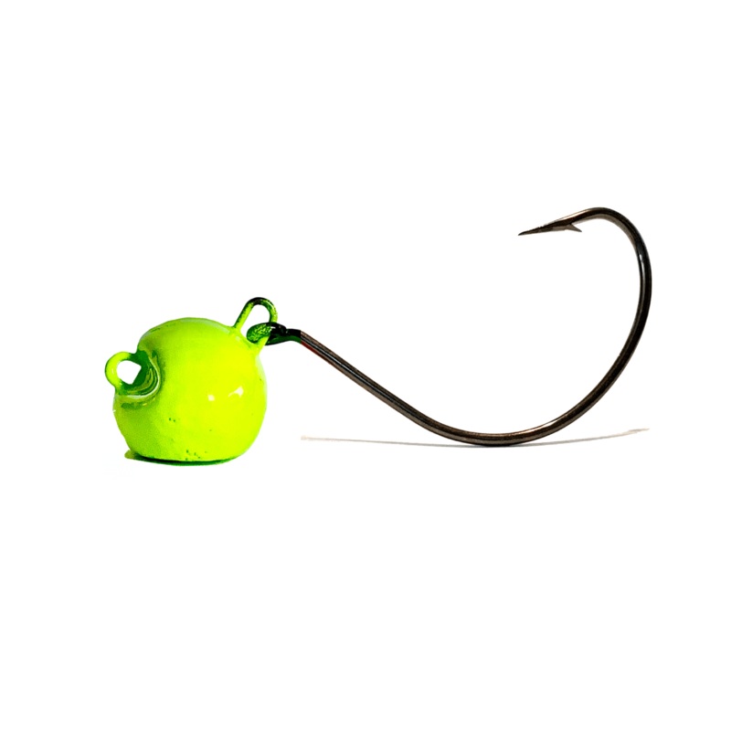 Green Chartreuse Live Bait Jig Heads 1/8oz 3/0