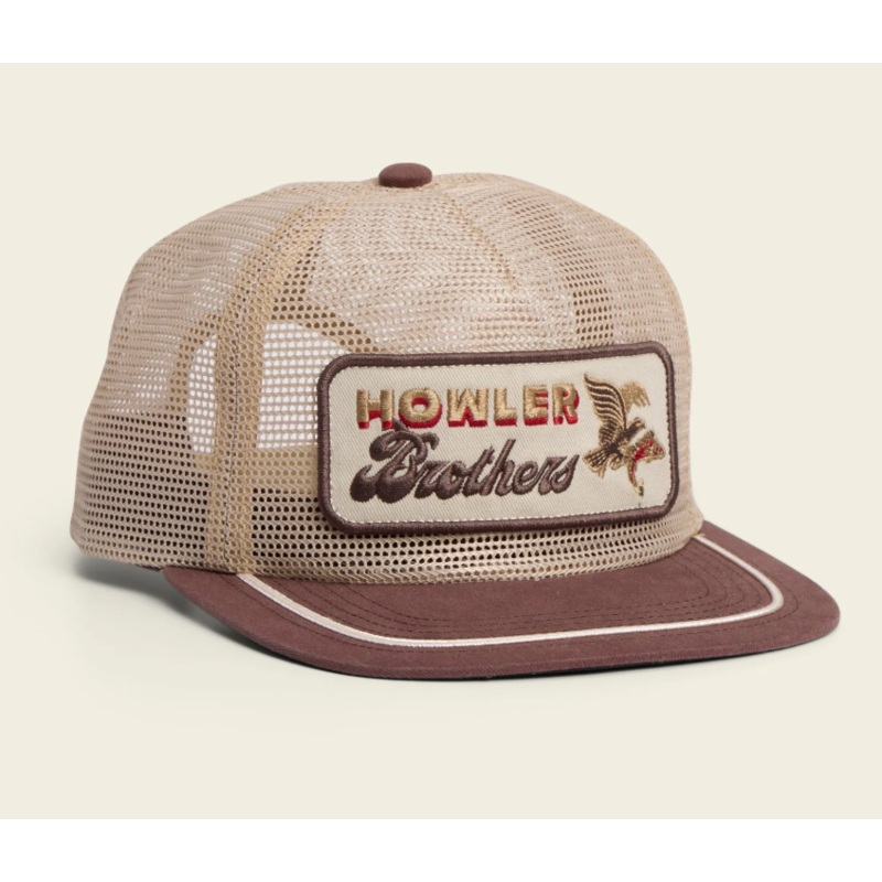 Howler Brothers – Osprey Prey Feedstore Snapback Hat Khaki/Brown