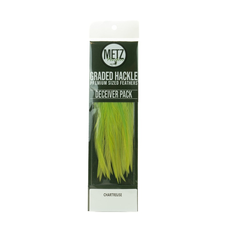 Metz Hackle Deceiver/Streamer Pack Grizzly/Purple
