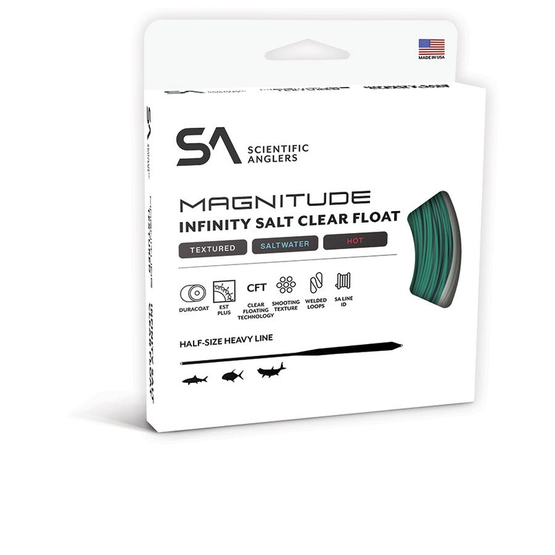 Scientific Anglers Magnitude Textured Infinity Salt Clear Tip WF7F