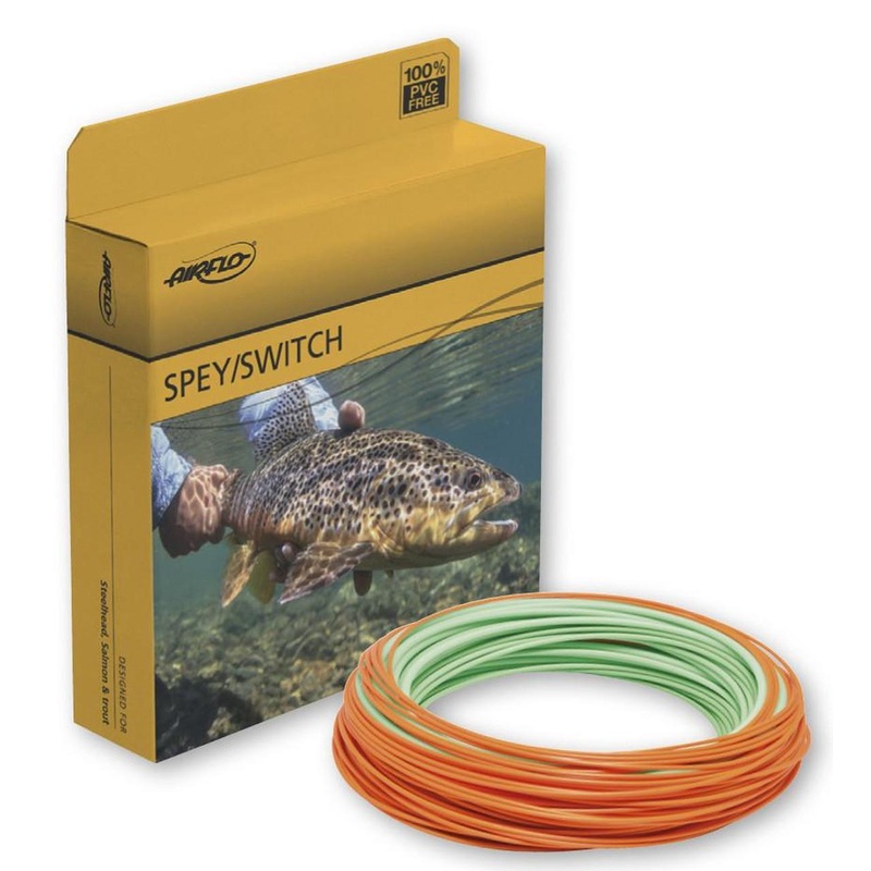 Airflo Super-DRI Switch Streamer Fly Line WF4 300 Grain Mint Green / Orange
