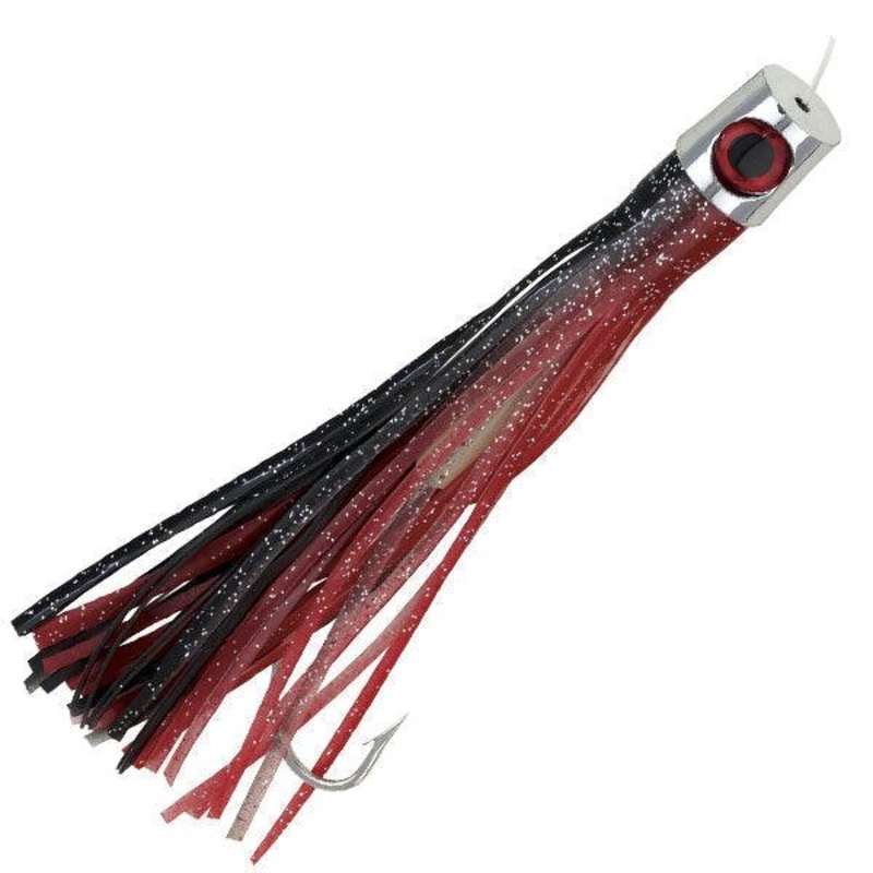 Boone All Eye Rigged Trolling Lures Red/Black Length: 6.5″