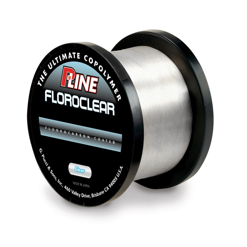 P-Line Floroclear Coated Fluoro 3000 Yard Clear Clear 2 lb