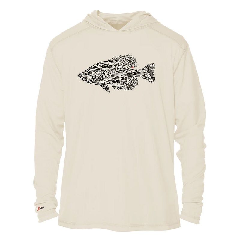 Z-Man Crappie Baitz Tech Hoodiez Tan Small