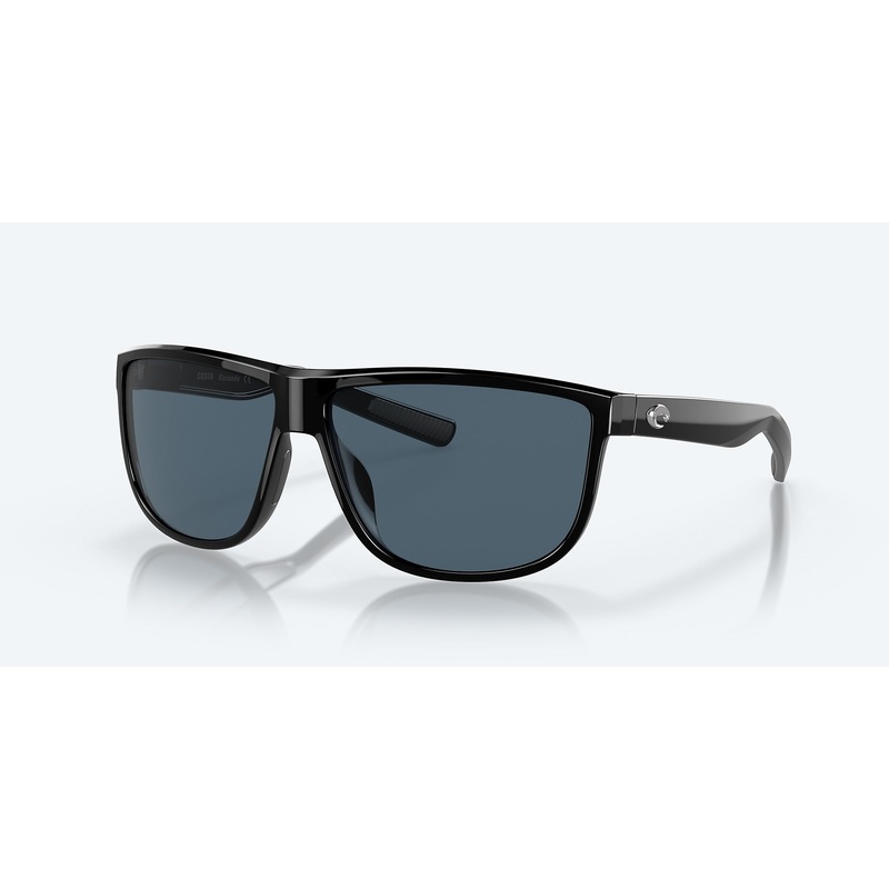 Costa Rincondo Polarized Sunglasses *Final Sale* Shiny Black Frame Green Mirror Lens 580P