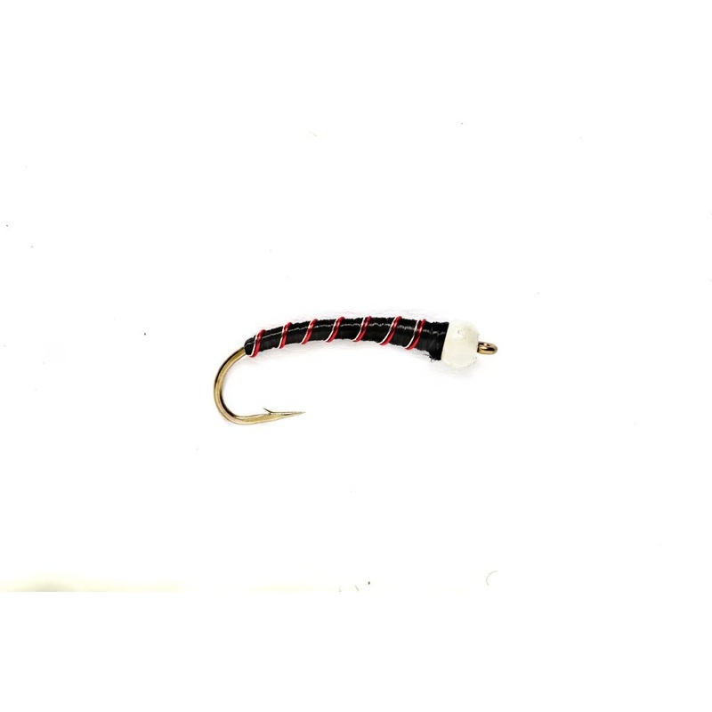 Fulling Mill – MAD BOMBER CHIRONOMID BLACK & RED #10