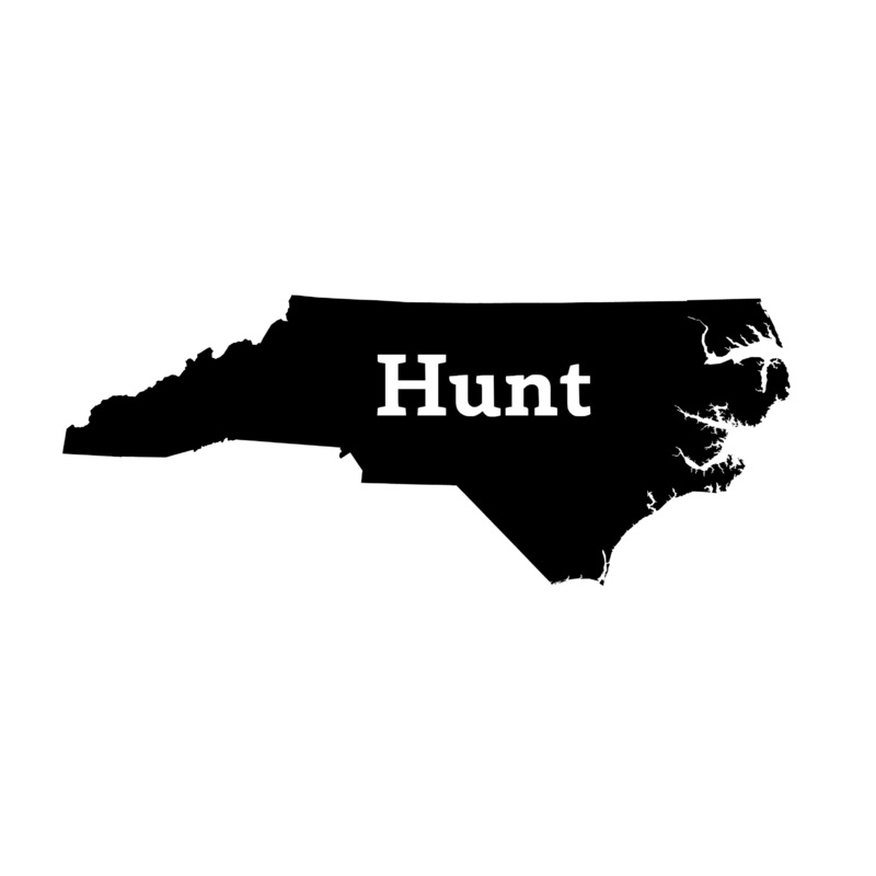 Hunt North Carolina Decal