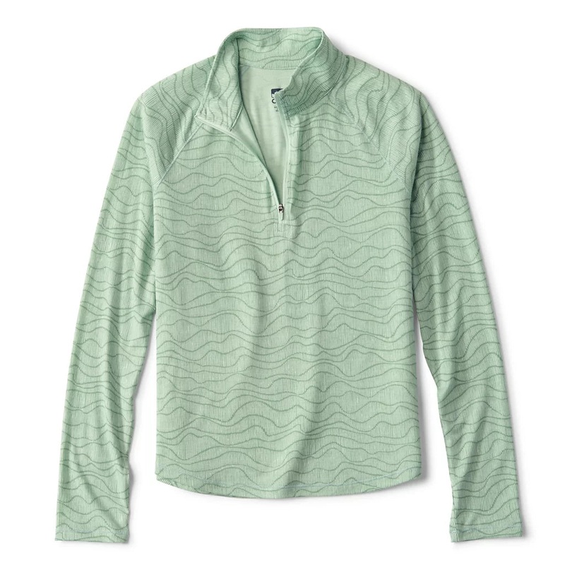 Orvis – Women’s DriCast 1/4-Zip Aloe Waves XS