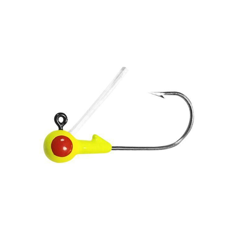 Big Bite Baits Weedless Jig Head 1/16 oz (6 Pk) Chartreuse