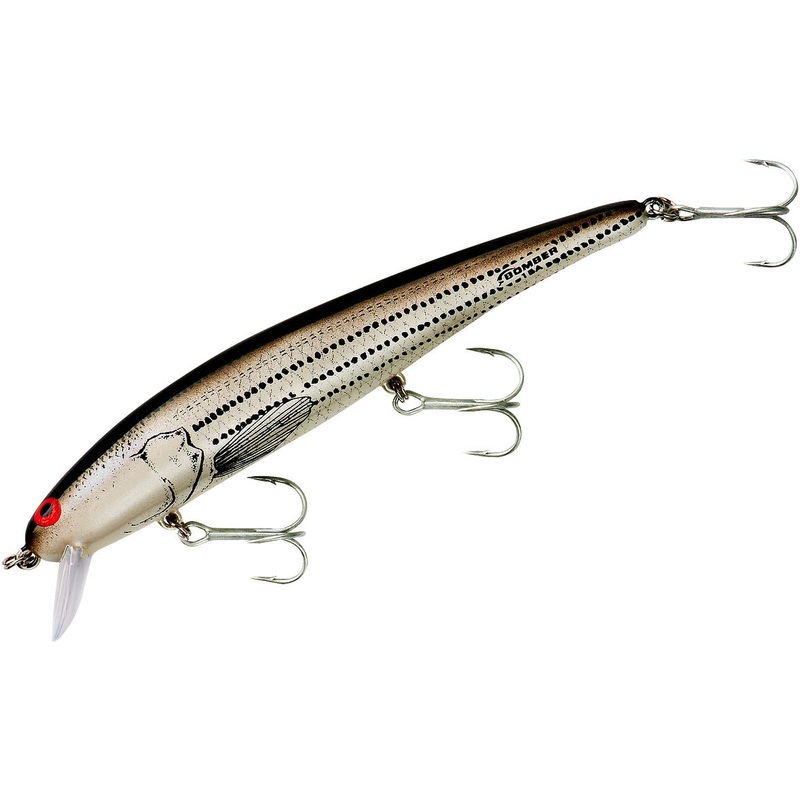 Bomber B15 Long A 4 1/2 inch Shallow Jerkbait Baby Striper