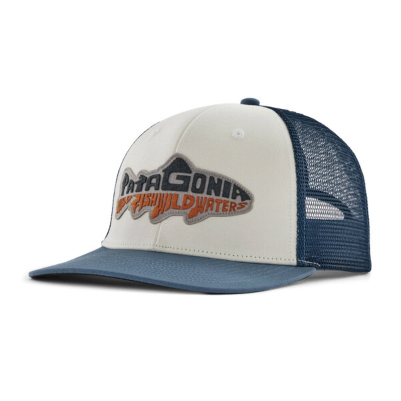 Patagonia Take a Stand Trucker Hat – Wild Waterline: Utility Blue Sale