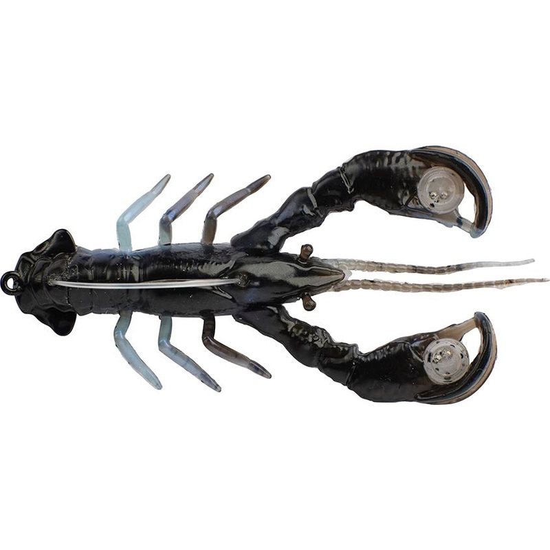 Berkley PowerBait Clatter Claw Pre-Rigged – 3.5 Inch Black/Blue 3.5 inch – 2 pack