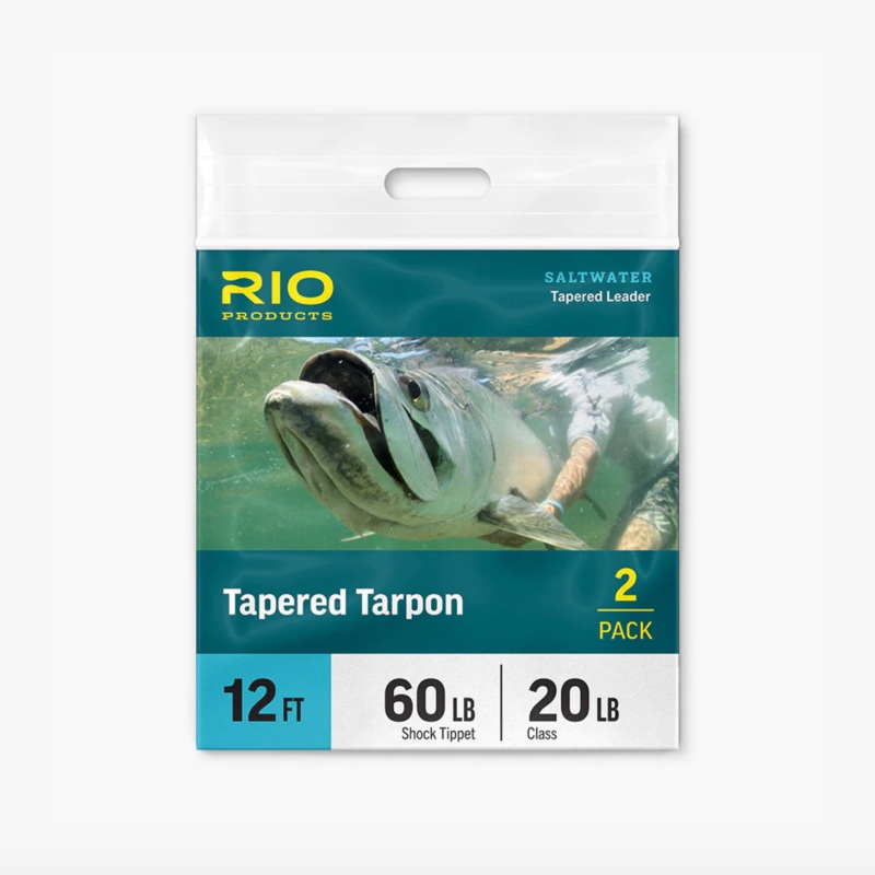 Rio Tapered Tarpon Leader 2pk 30/60lb Fluorocarbon Shock