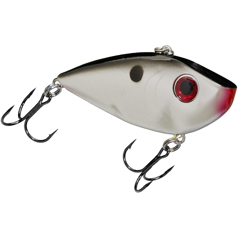 Strike King Red Eyed Shad 1/4oz Lipless Crankbaits Chrome Black