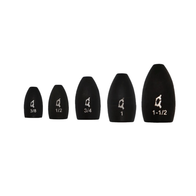 TUNGSTEN FLIPPING WEIGHT – Black 1/2OZ  2PK
