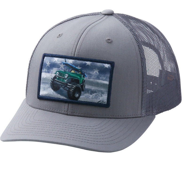 Huk KC Solo Mission Trucker Cap Deep Ocean Blue