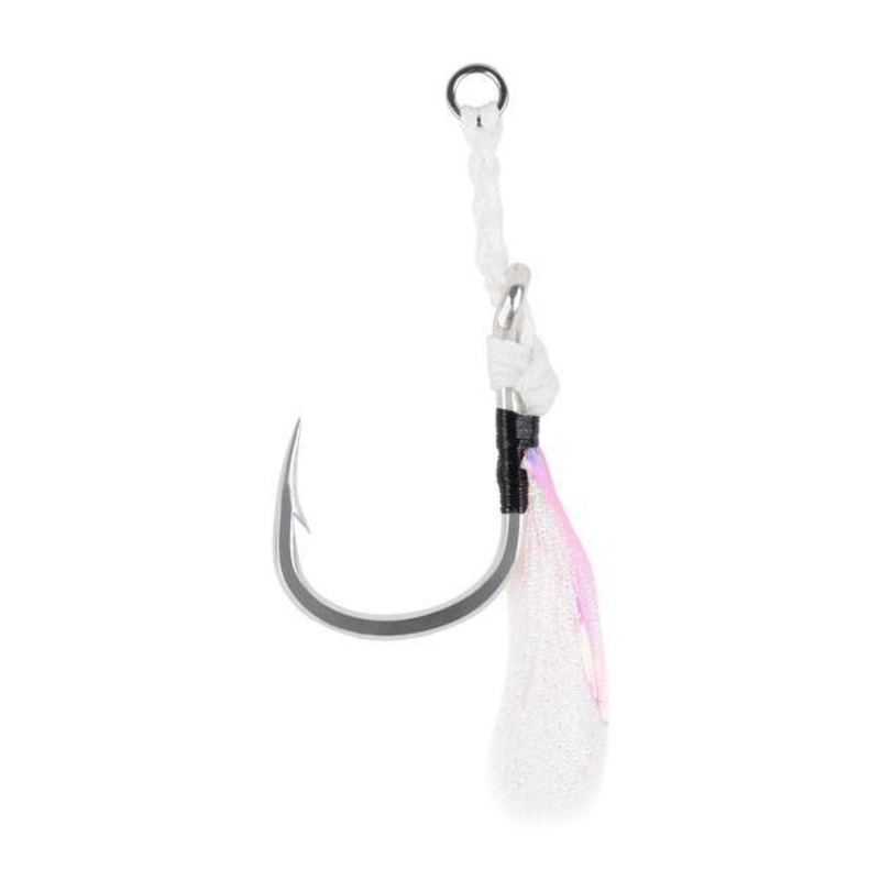 Mustad J-Assist2 Heavy Duty Jigging Assist Rig with White Flash Size 5/0 – Q’ty/Pk 2