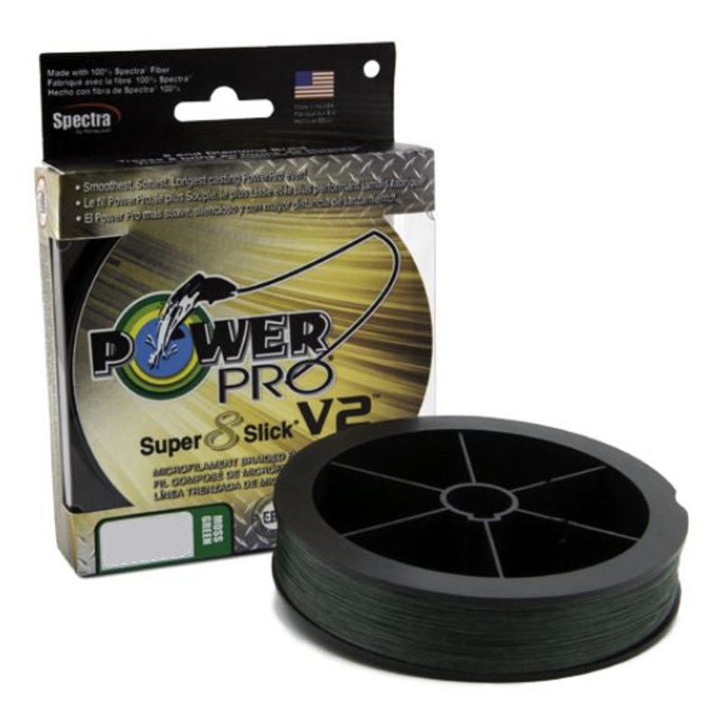 Power Pro Super8Slick V2 Moss Green Braided Line 8 pound 150 yards