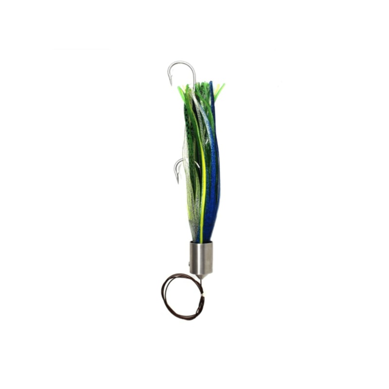 Blue/Green Cowbell Fishing Lure (15oz) 10/0 Hookset