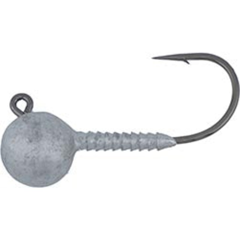 Deathgrip Jigheads Classic Ball Jigheads Unpainted 1/16 oz – 2/0 – 5 pack