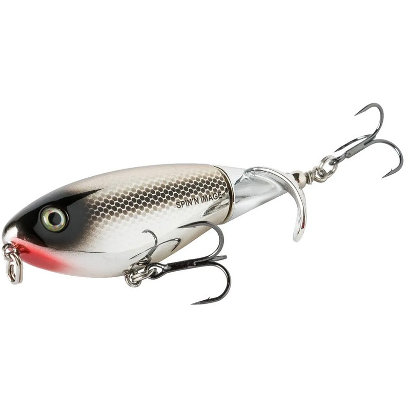 Heddon Spin’n Image Topwater Prop Bait – 3.5 Inch Black Shiner 3.5 inch – 1/2 oz