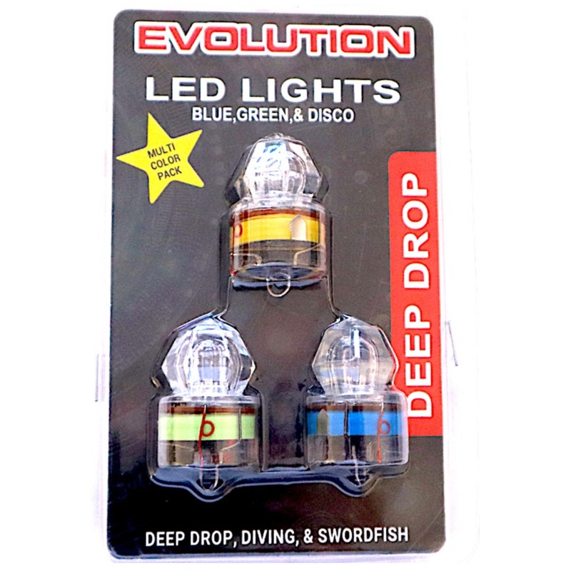 Danco Ultra Flash LED Light Multi Pack Deep Drop 1 Green 1 Blue 1 Disco