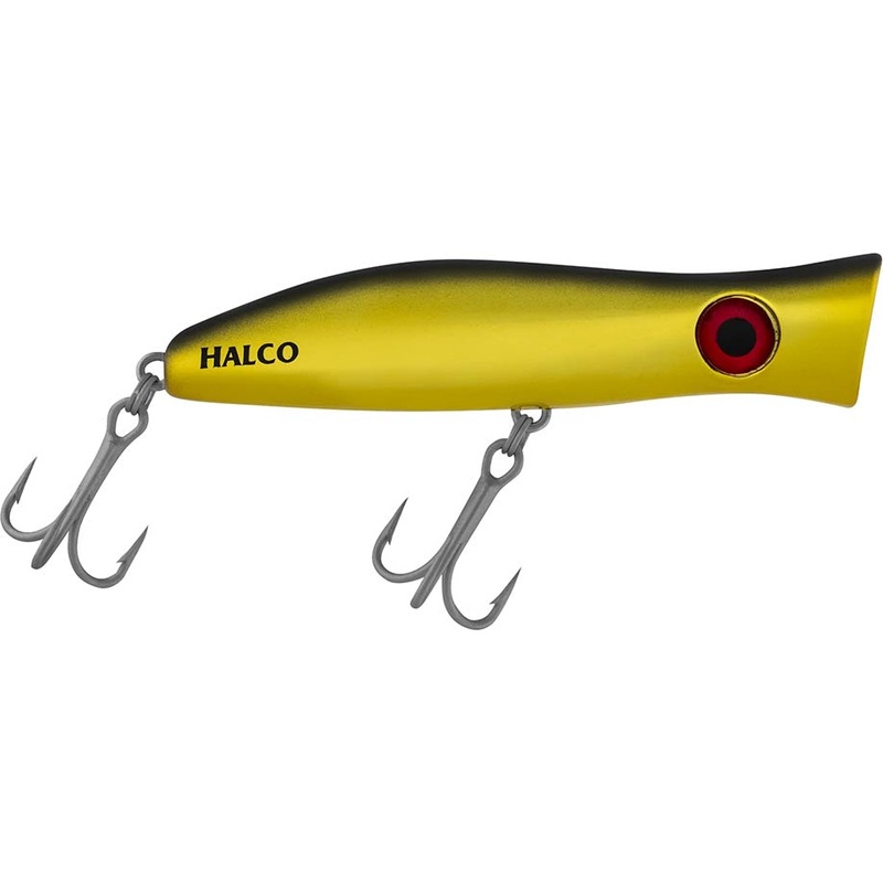 Halco Rooster Popper 105 Topwater Popper – 4.1 Inch Baitfish 4.1 inch – 1 3/8 oz