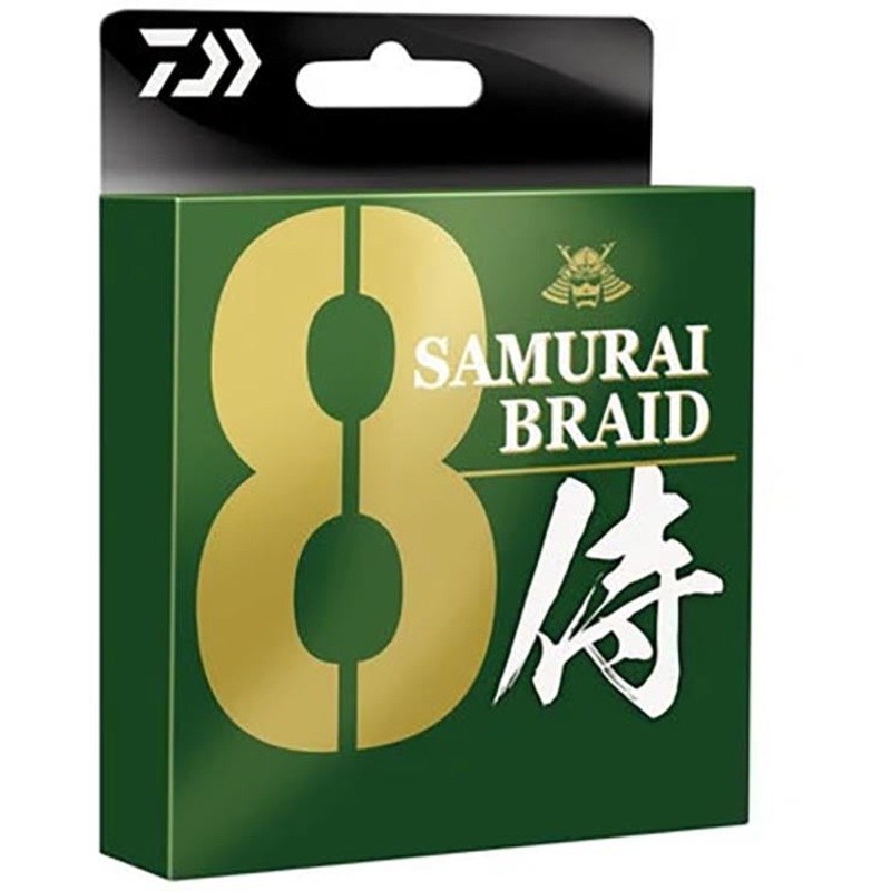 Daiwa Samurai 8 Braid Dark Green Braided Line – 330 YD Spool Dark Green 10 lb